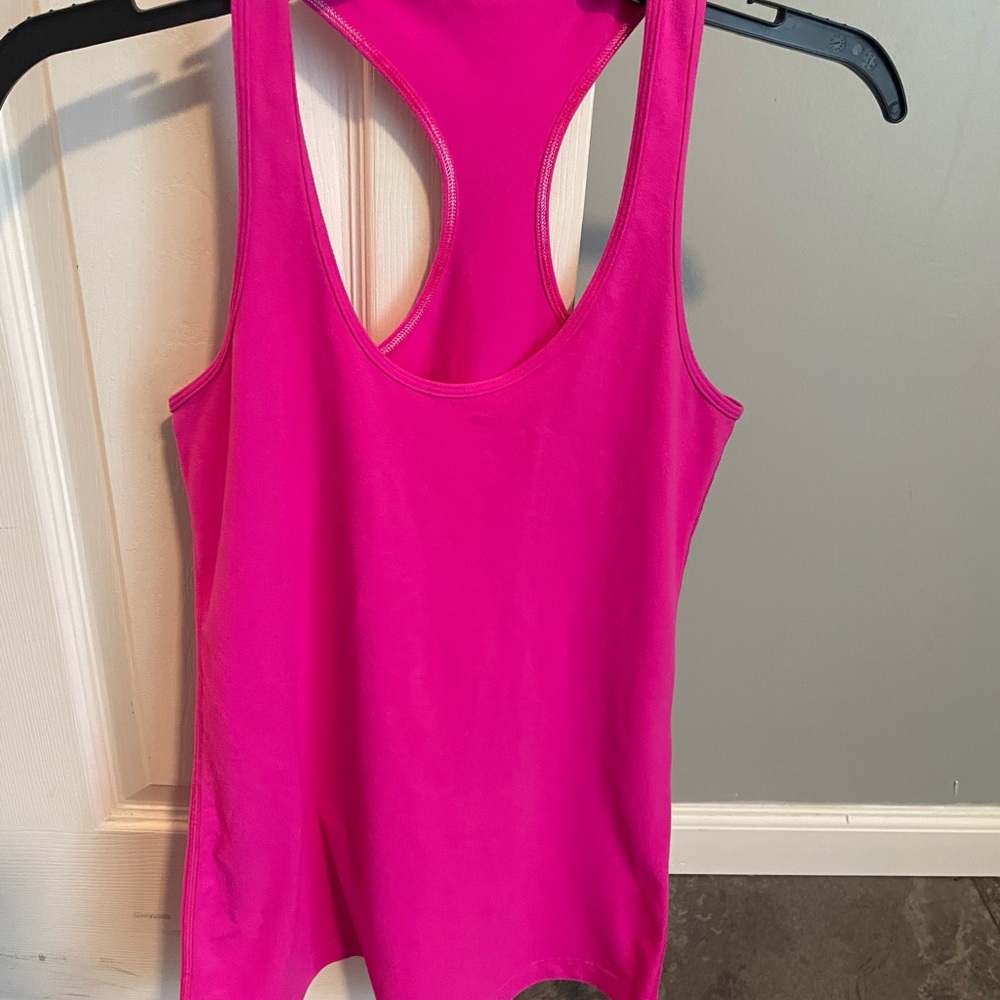Pink Racerback Tank Top - Picture 3 of 3